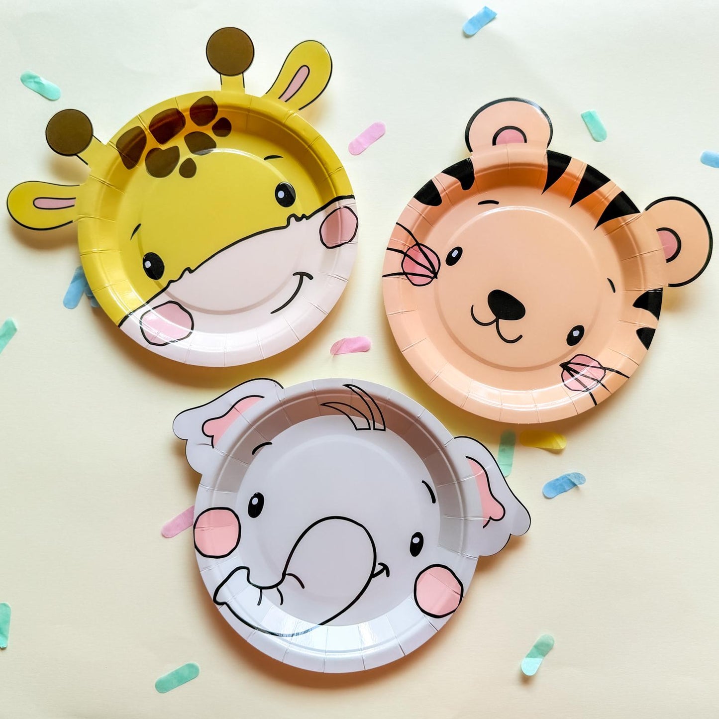 Baby Jungle Safari Paper Plates