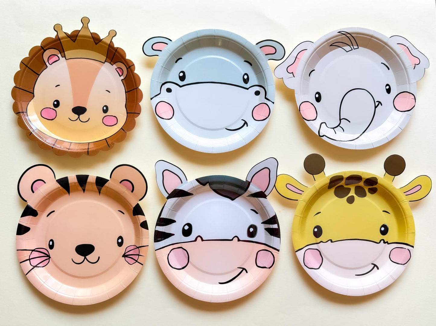 Baby Jungle Safari Paper Plates