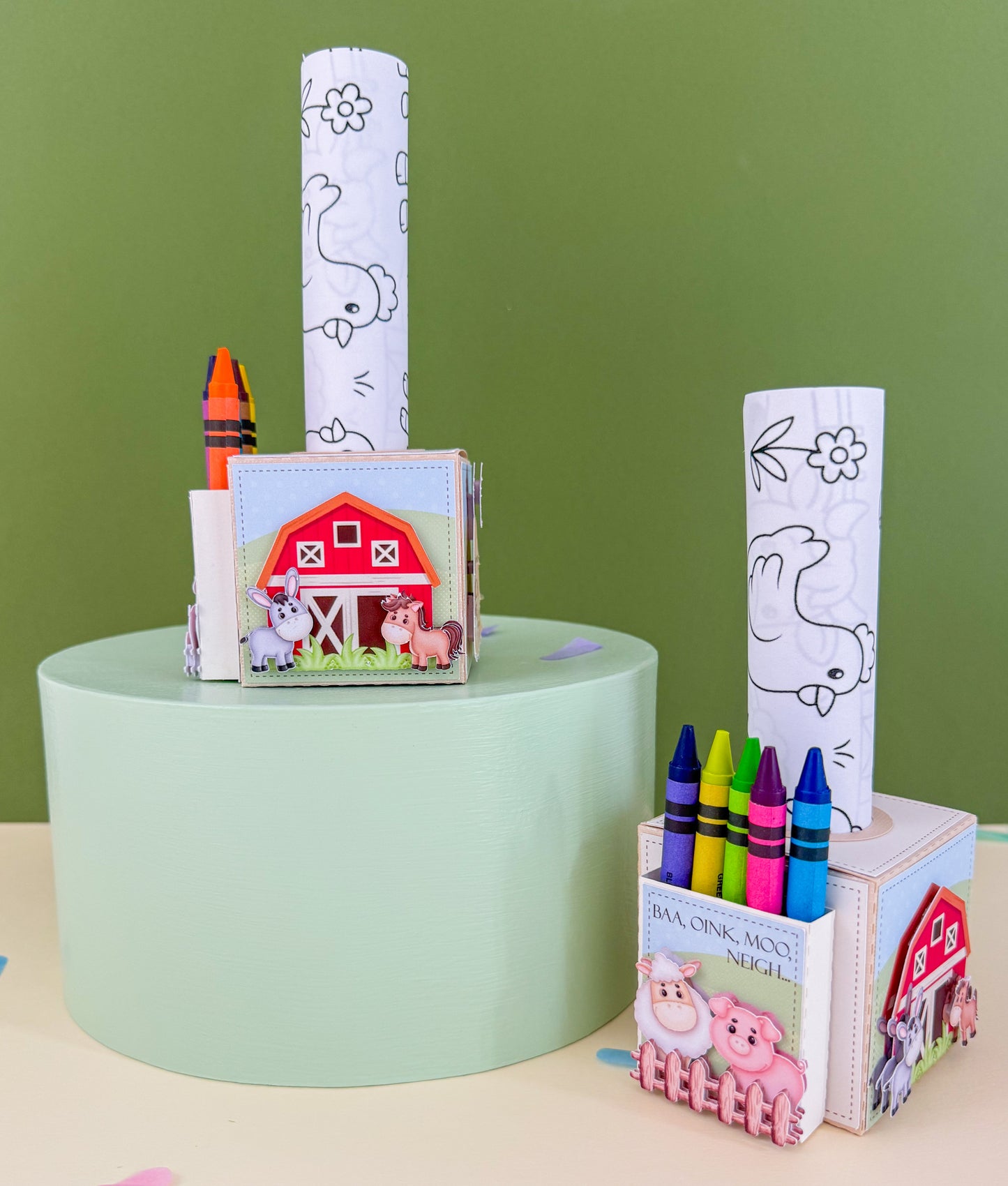 Farmyard Coloring Box