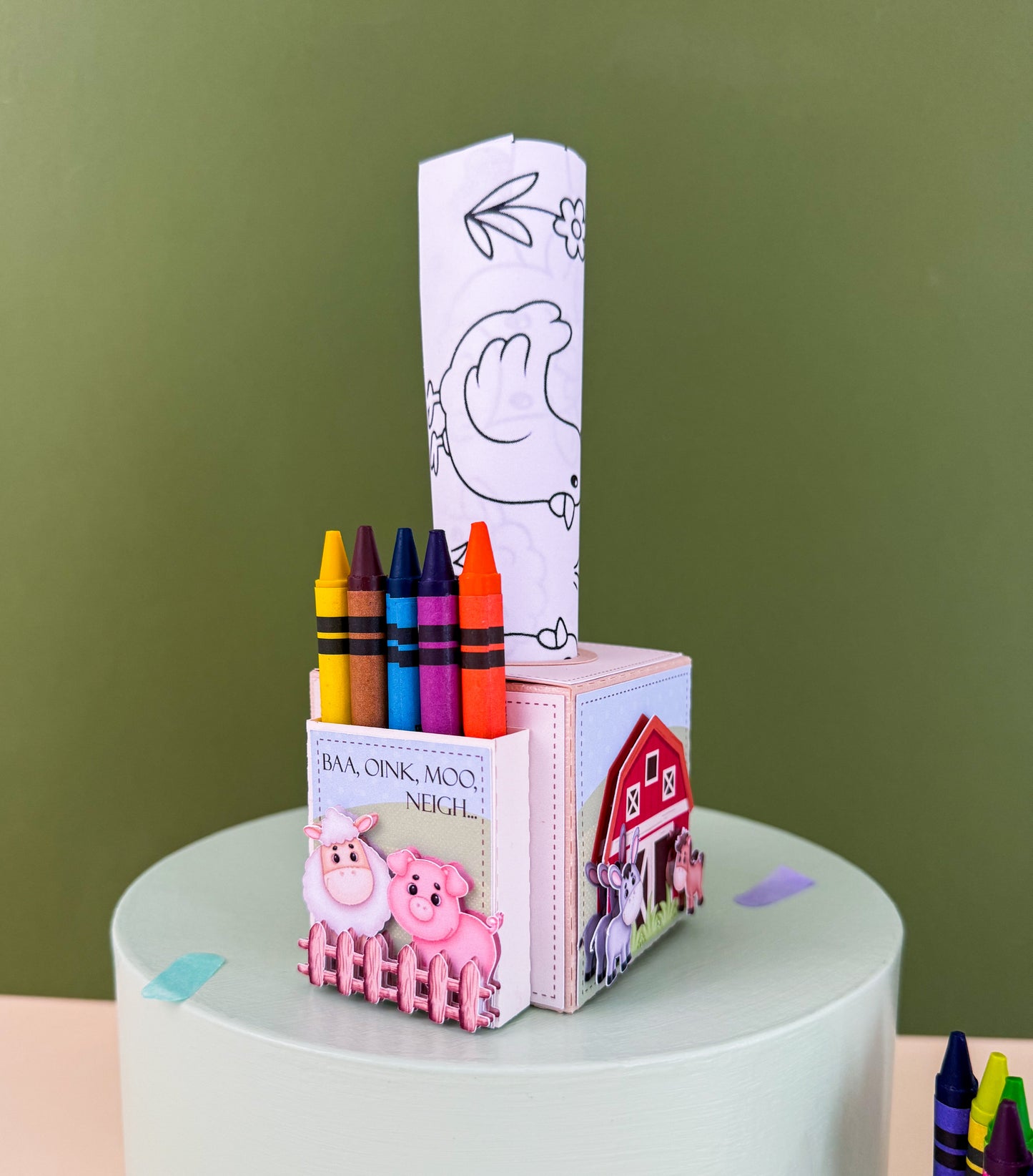 Farmyard Coloring Box