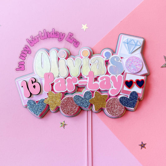 In my Birthday Era Custom 3D Cake Topper