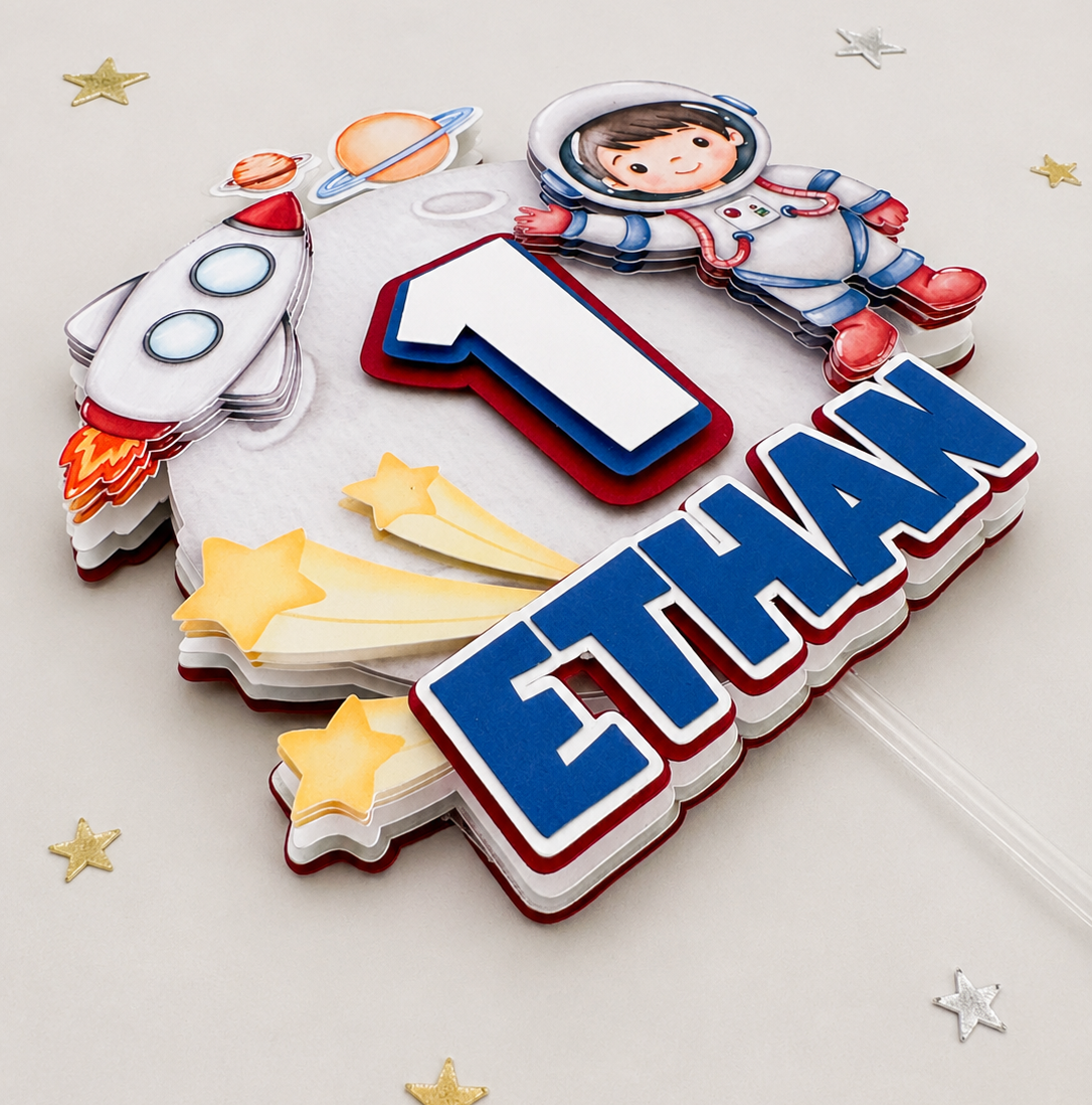 Astronaut Custom 3D Cake Topper
