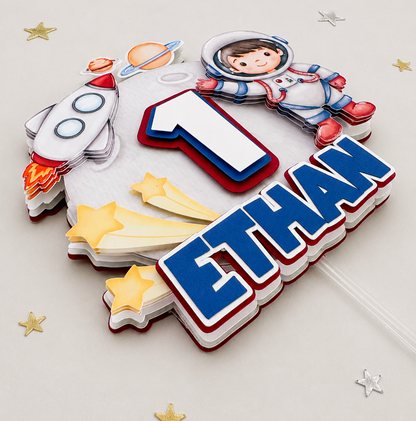 Astronaut Custom 3D Cake Topper