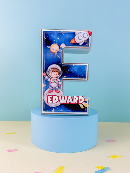 Outer Space Custom 3D Letter