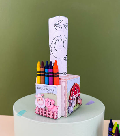 Farmyard Coloring Box