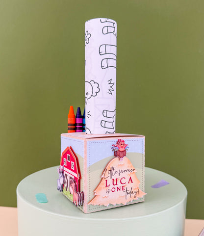 Farmyard Coloring Box