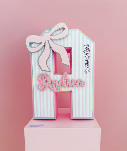 Bow Custom 3D Letter
