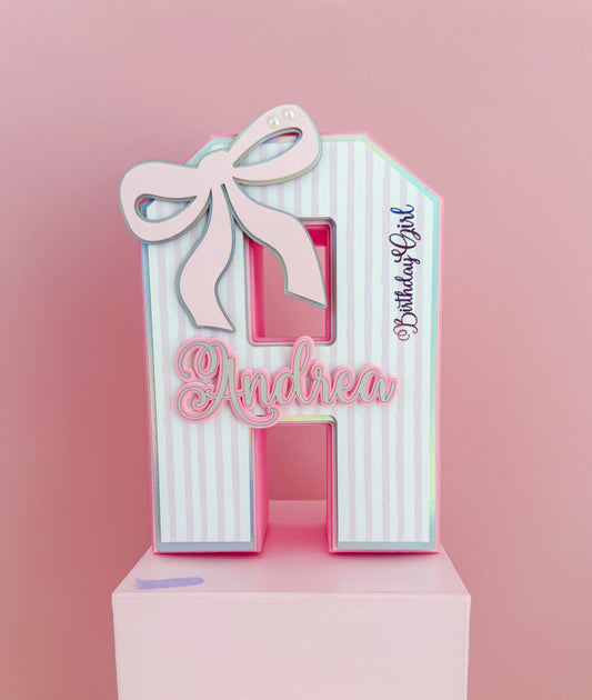 Bow Custom 3D Letter