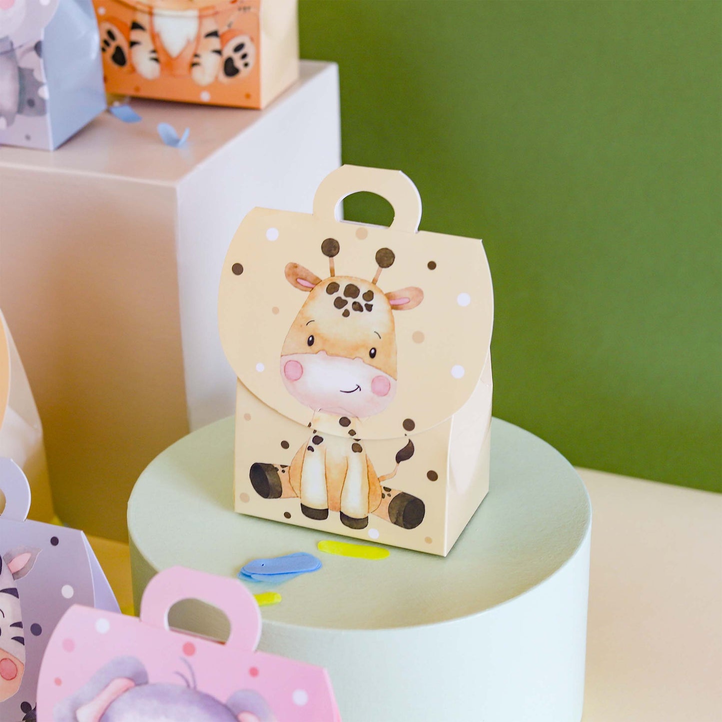 Baby Jungle Safari Favor Boxes