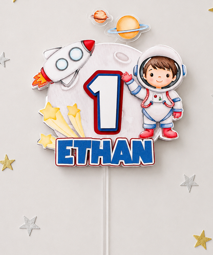 Astronaut Custom 3D Cake Topper