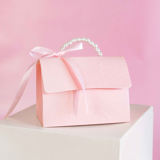 Bow Pearl Favor Boxes