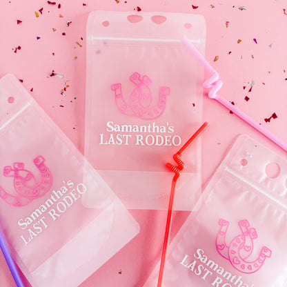 Country Western Bachelorette Drink Pouches