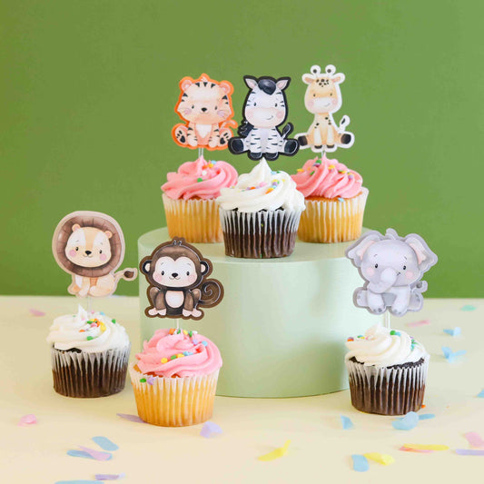 Jungle Safari Cupcake Toppers