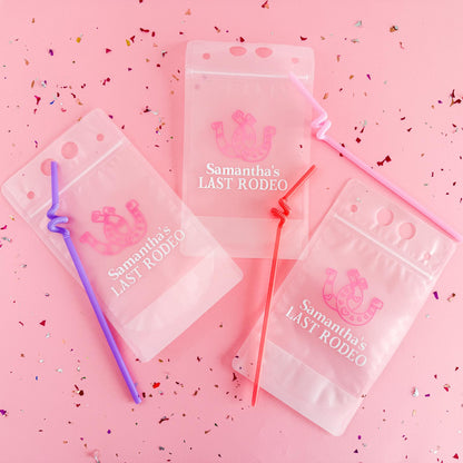 Country Western Bachelorette Drink Pouches
